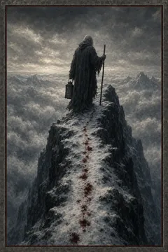 Kartu tarot The Hermit, Major Arcana IX: kesunyian, pelita, pencarian