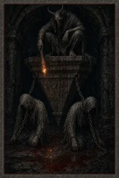 Kartu tarot The Devil, Major Arcana XV: belenggu, hasrat, bayangan