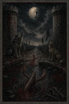 Kartu tarot The Moon, Major Arcana XVIII: mimpi, ilusi, pasang